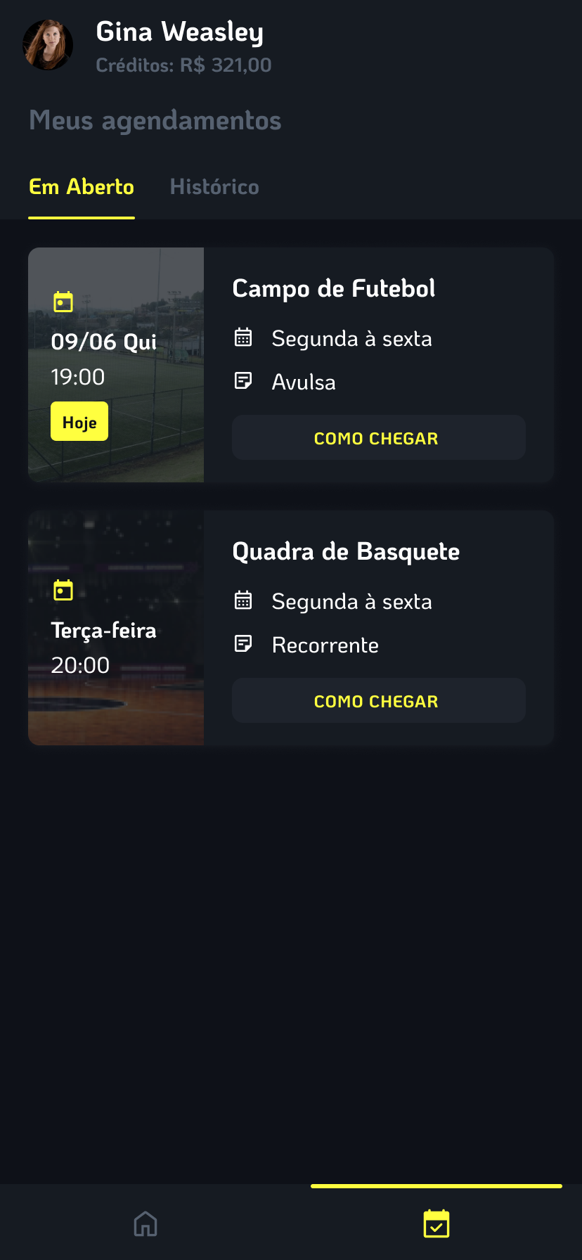 Tela de dashboard do fornecedor no aplicativo Allp